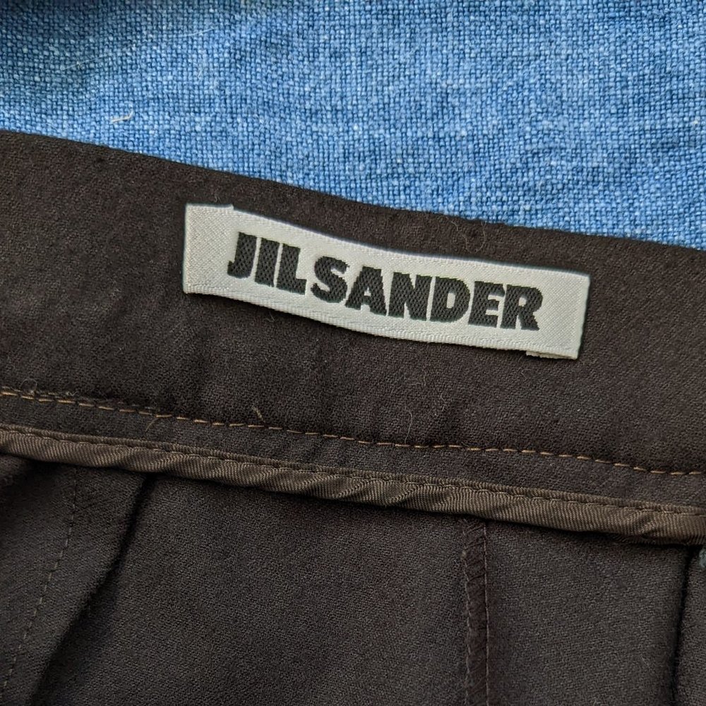 Jil Sander black wool trousers (S)